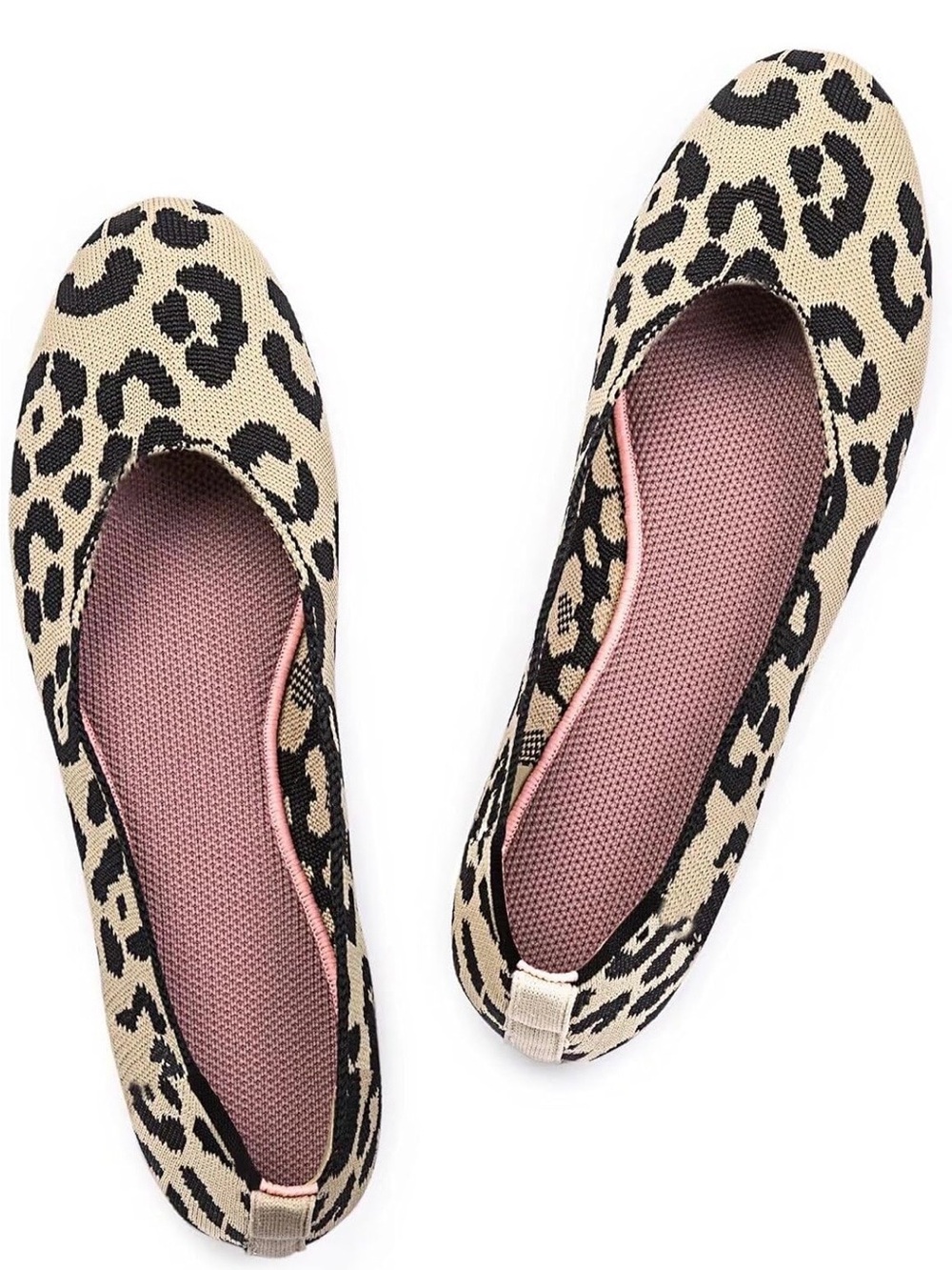 Frank Mully Leopard Knit Ballet Flats - Women's Size 8